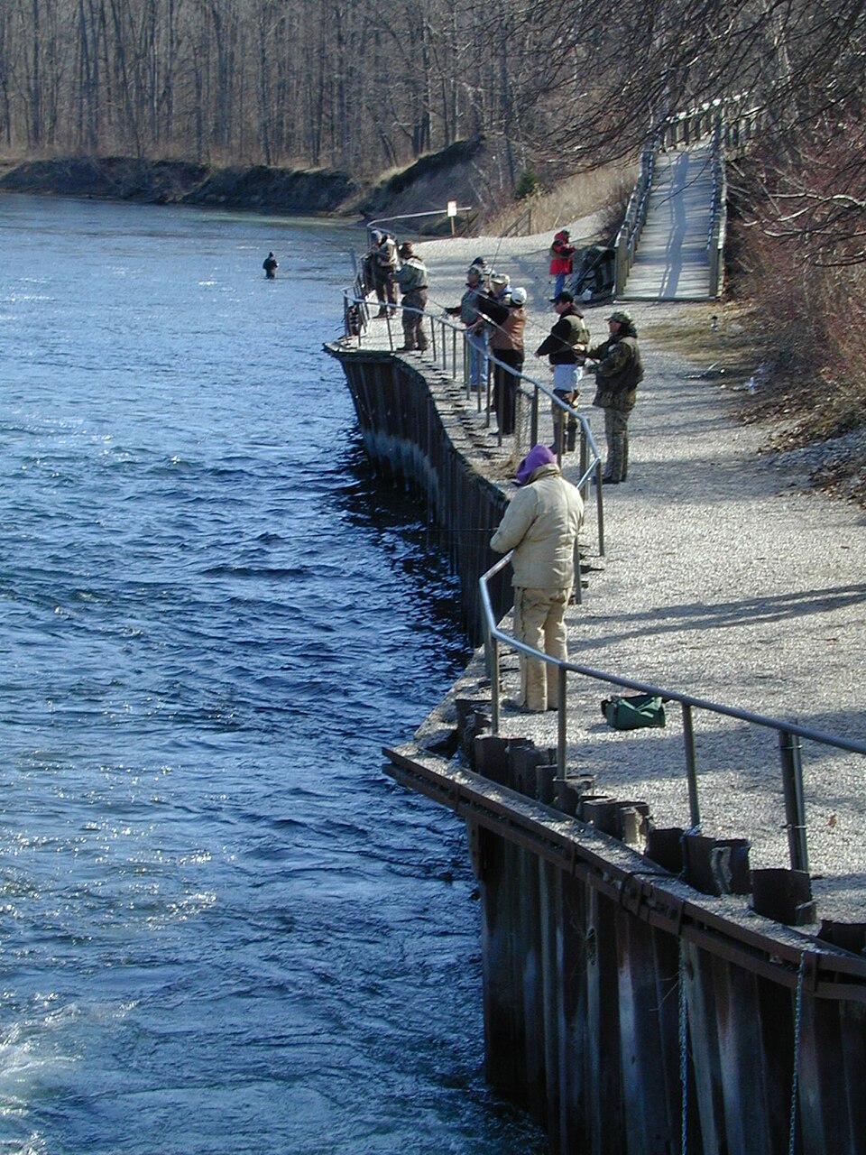 Spring fishing on the Au Sable River, near Alpena Brown Trout Festival country.