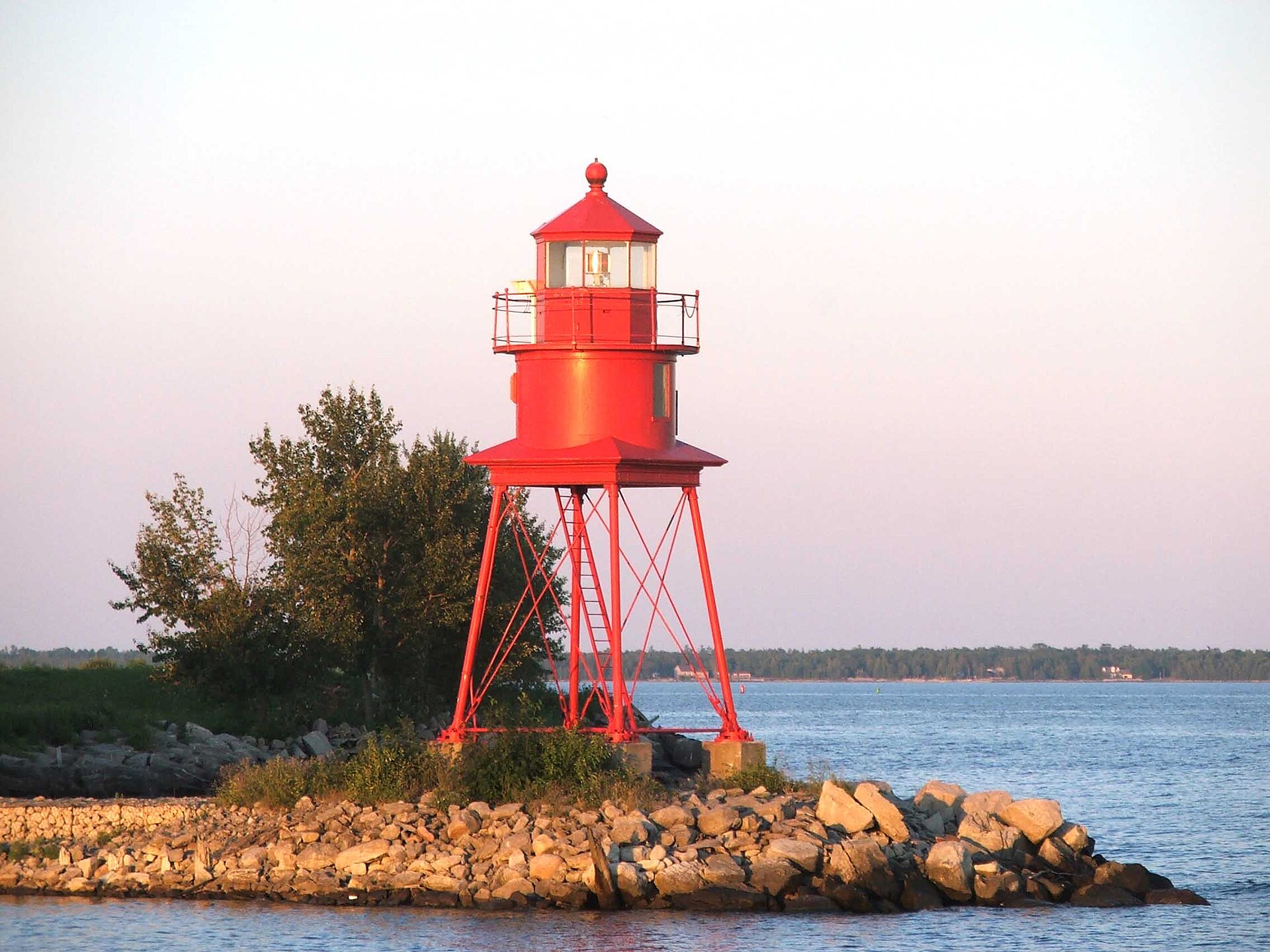 Alpena, Michigan — Thunder Bay · sunrise at the pier light.