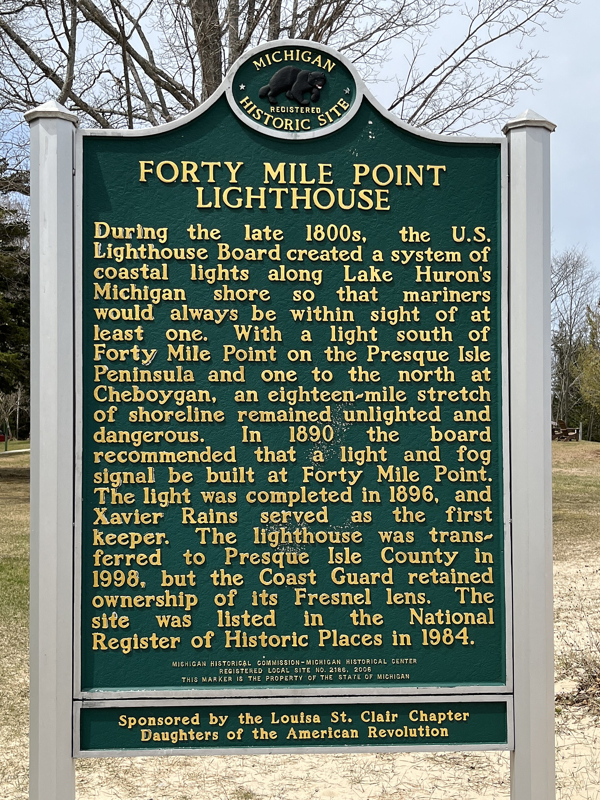 40 Mile Point Lighthouse near Rogers City, Michigan.